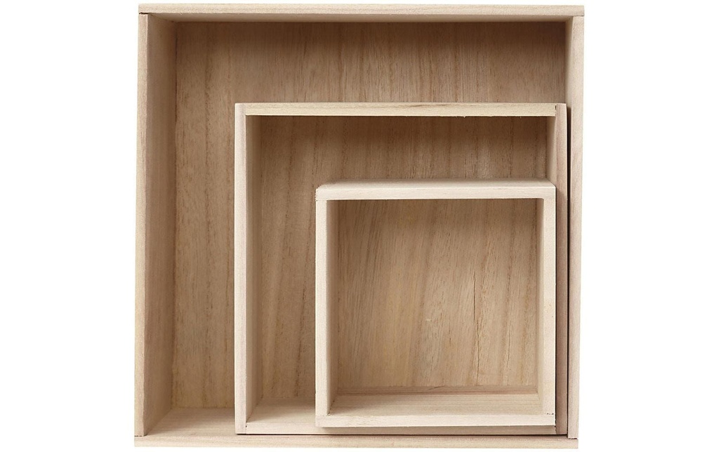 Creativ Company Article en bois Set, carré