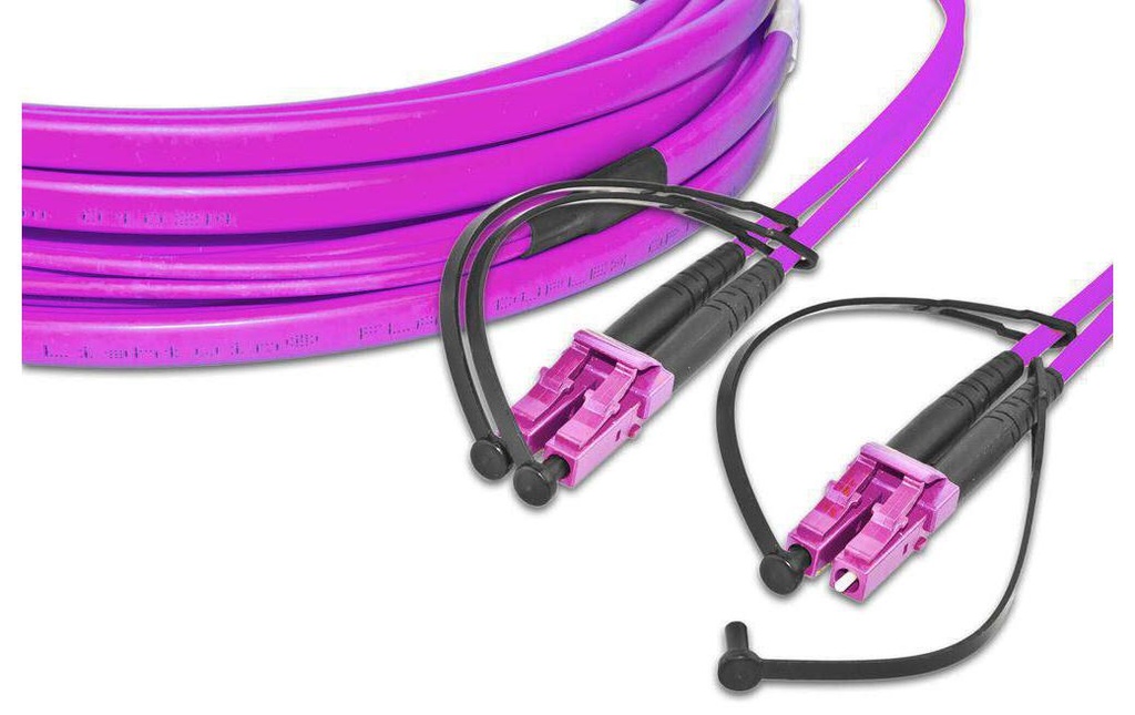 Lightwin Câble patch à fibre optique Multimode LC – LC, OM4, Duplex, 30 m