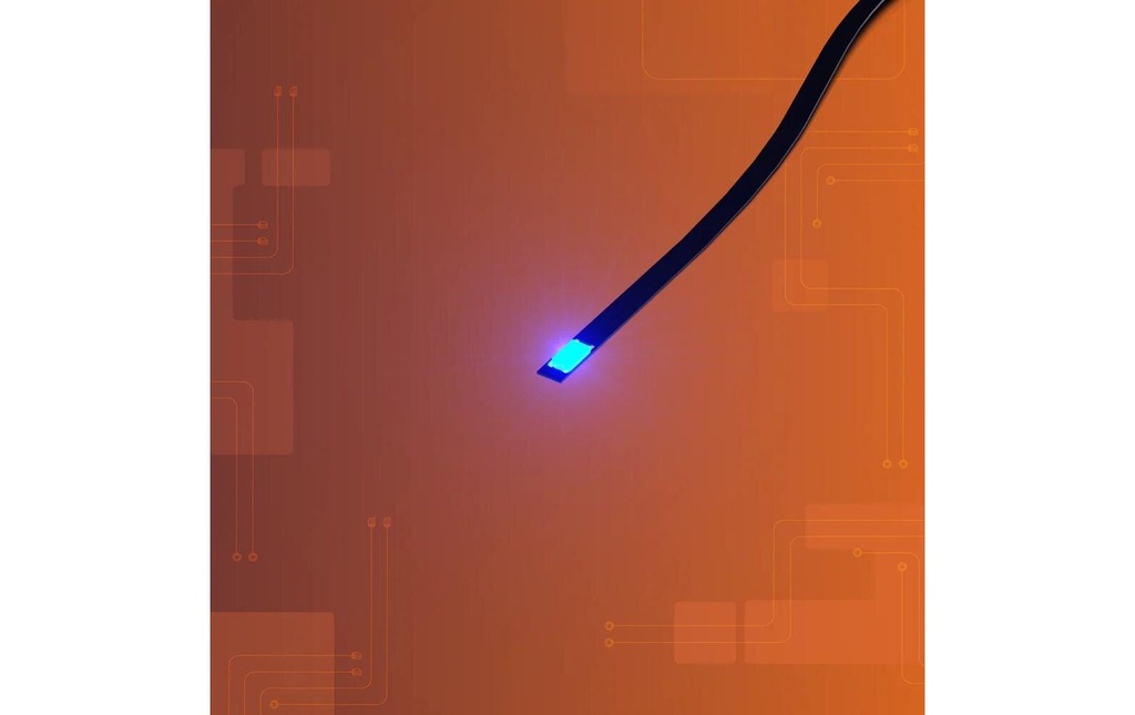 Light My Bricks 2.0 Astro Micro LED Bleu Câble plat 30 cm Pack de 4