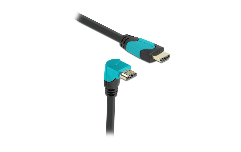 Delock Câble Angulé vers le bas 8K 60Hz HDMI - HDMI, 1 m