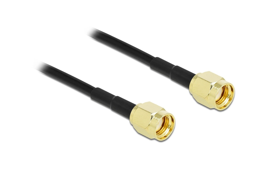 Delock Câbles d’antenne LMR/CFD100 RP-SMA à RP-SMA, 5 m