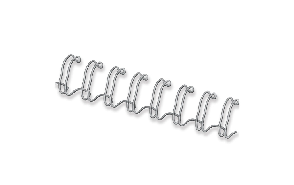 Fellowes Peigne de reliure 12 mm Fil métallique Argent