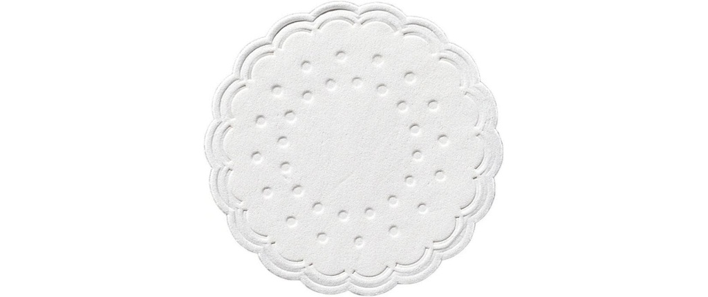 Duni Dessous de verre jetable 250 pièces, Blanc