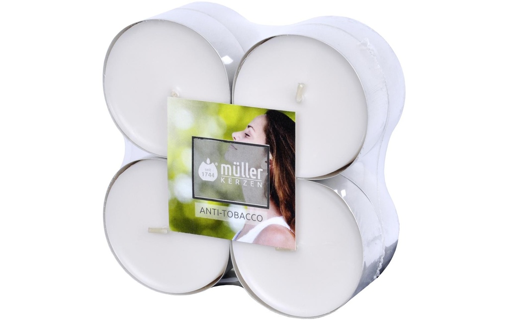 müller Kerzen Bougie parfumée Anti Tobacco 8 pièces