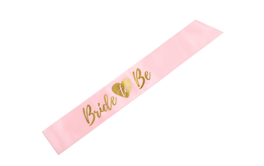 Partydeco Accessoires de mariage Bride to be 75 cm, Rose/Or