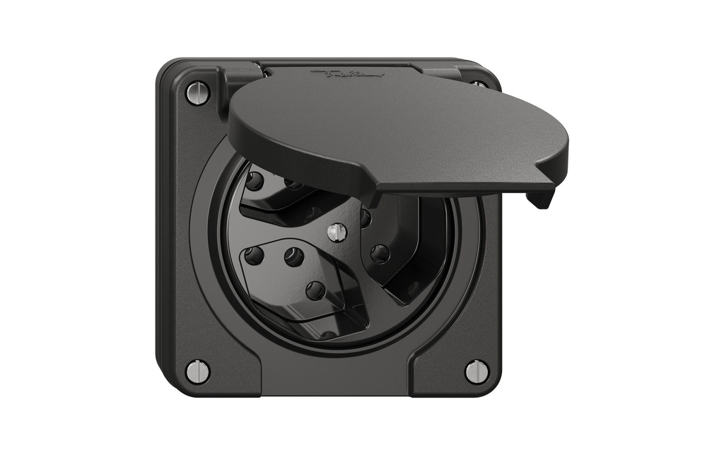 Feller Prises encastrées NEVO 3x T13 IP21, Noir