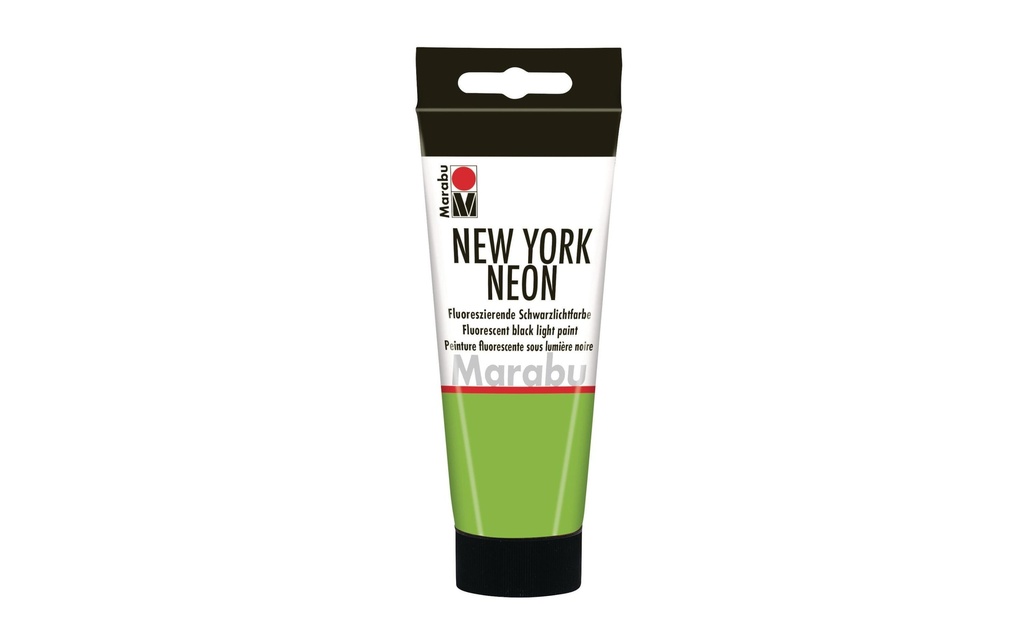Marabu Peinture fluorescente sous lumière noire New York Neon 100 ml, Vert
