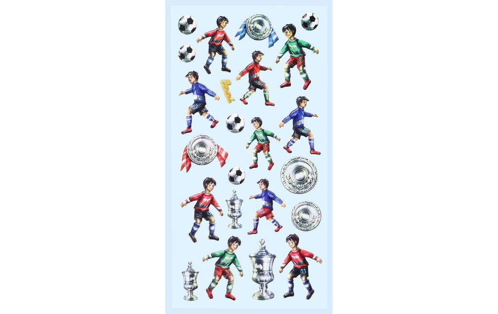 HobbyFun Autocollant à motif Football 1 feuille