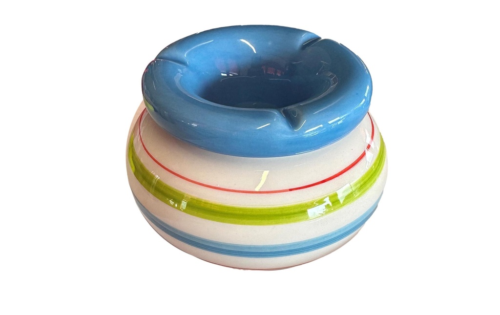 Dameco Cendrier rayé, Multicolore