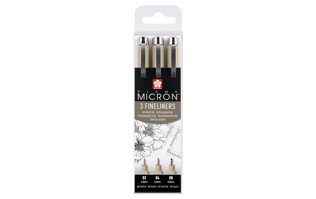 SAKURA Fineliner-Set PigmaMicron 3pcs (3 pces)