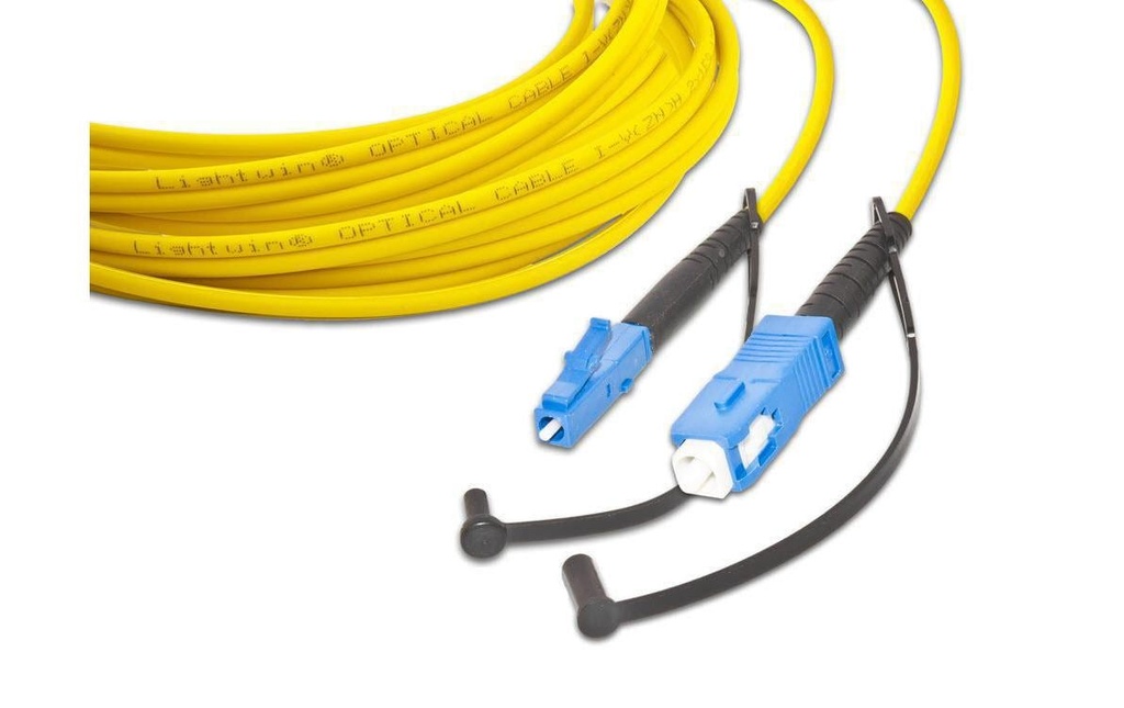 Lightwin Câble patch à fibre optique Singlemode LC – SC, OS2, Simplex, 5 m