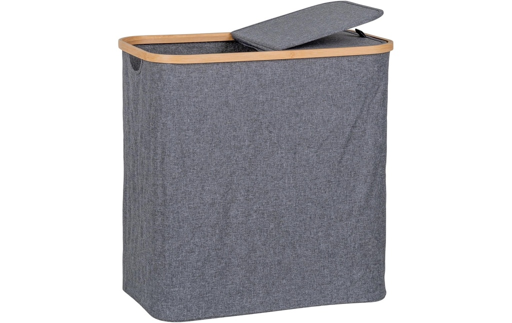House Nordic Corbeille à linge Noto 90 l, Gris