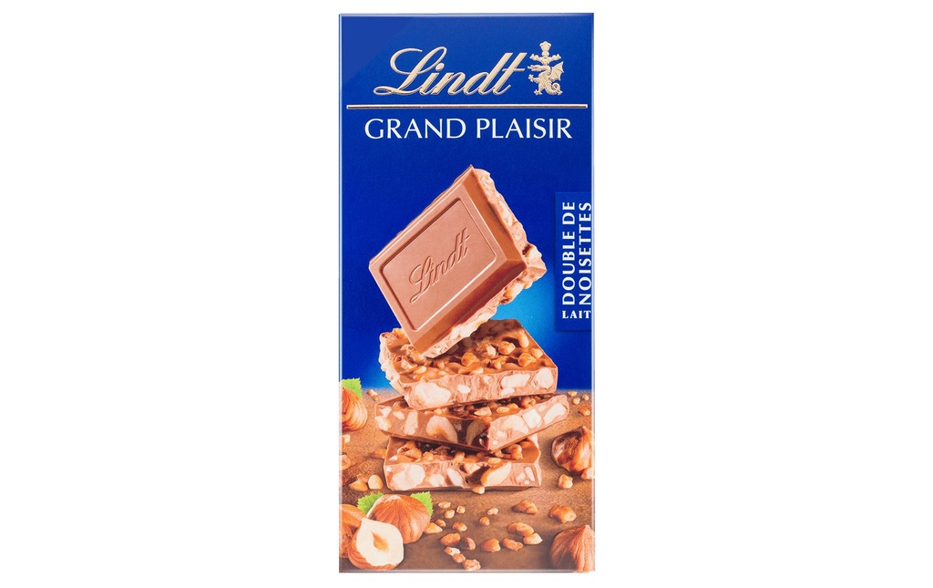 Lindt Grand Plaisir Lait Double de Noisettes 150 g
