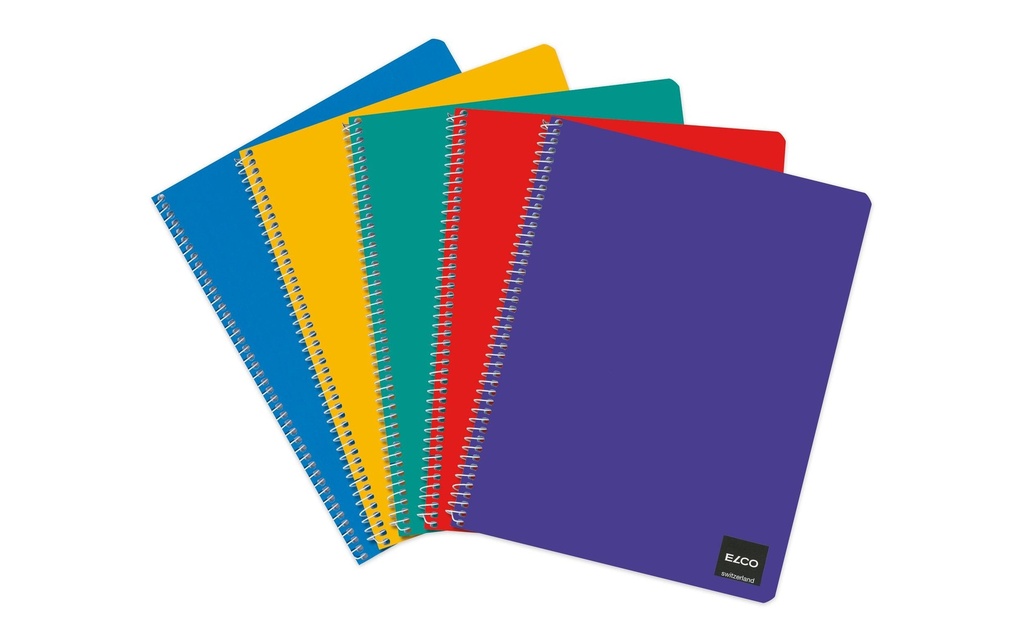 ELCO Carnet de notes avec reliure spirale 17.5 cm x 22, 10 pièces