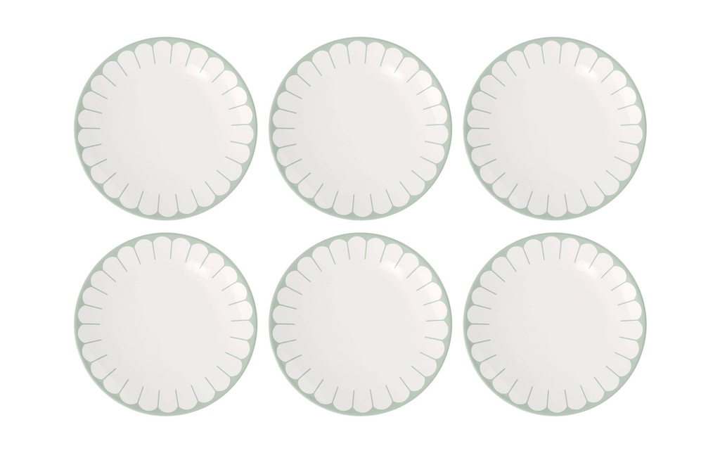 Villeroy & Boch Assiette non décorative Fleur 6 Pièce/s, Vert
