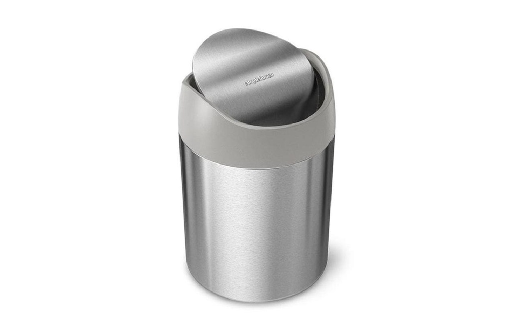 Simplehuman Poubelle 1.5 l, Argenté