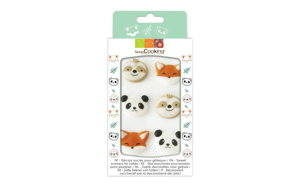 ScrapCooking Décors en sucre animaux doux 6 pièces