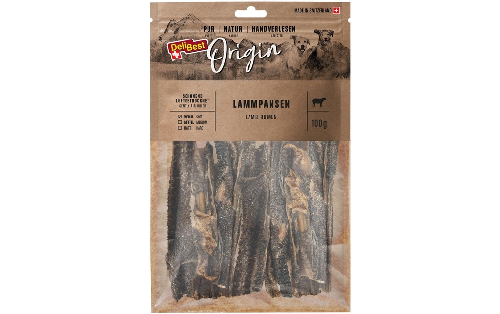 DeliBest Produit à mâcher  Origine Panses d'agneau 100 g