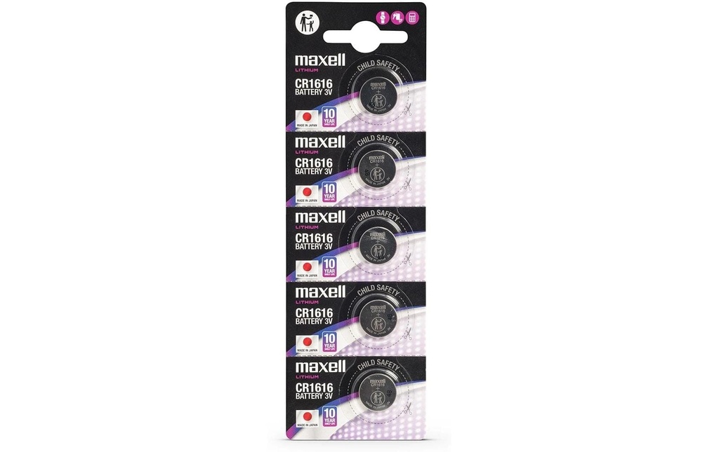 Maxell Europe LTD. Pile bouton CR1616 , 5 Pièce/s