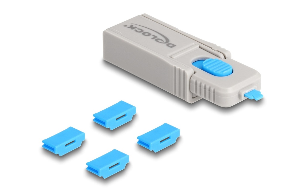 Delock Kit de blocage de port HDMI 4 pièces avec outil de fermeture