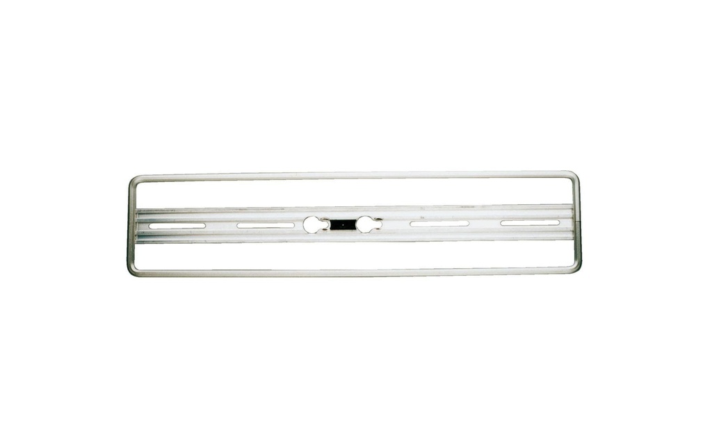 Quick-fix Supports de plaque d’immatriculation argent, 50 x 11 cm