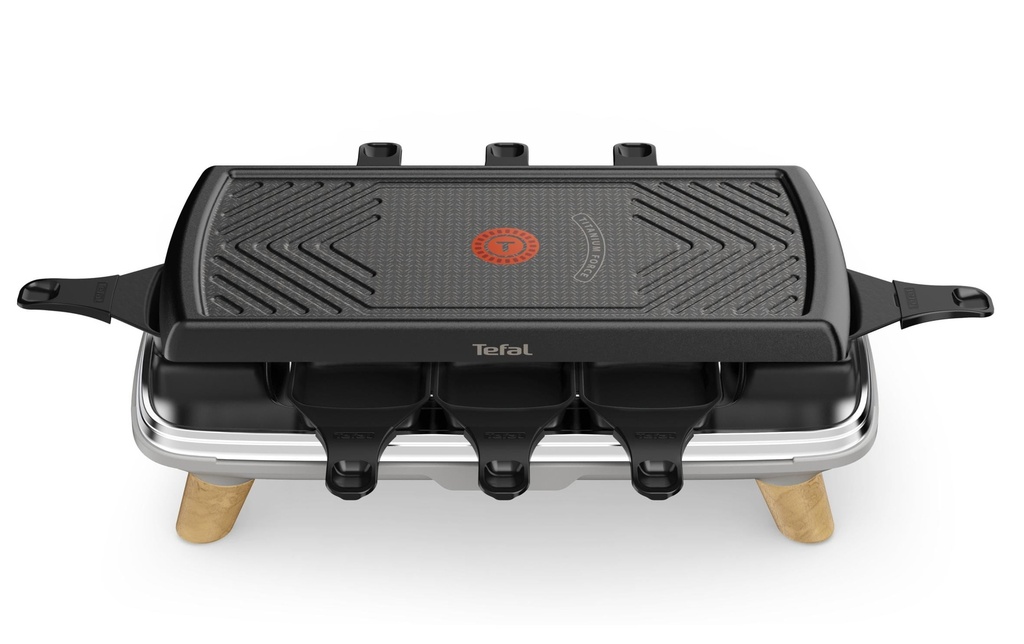 Tefal Grill à raclette Gourment RE610D 8 personnes