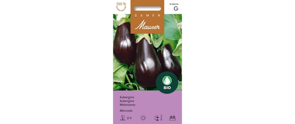 Samen Mauser Semence Aubergine Meronda