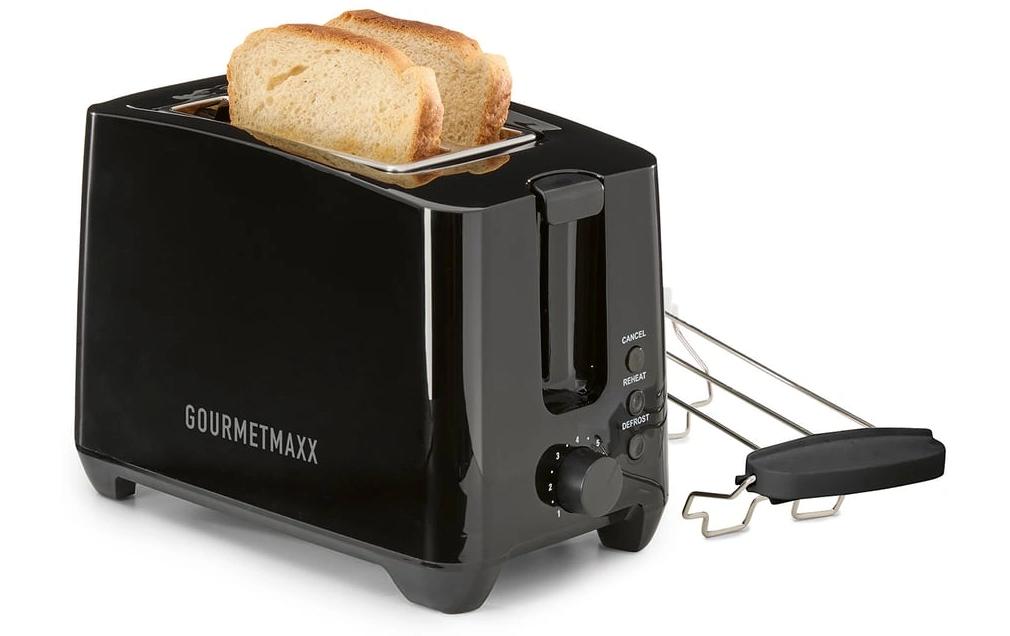 GOURMETmaxx Grille-pain Noir