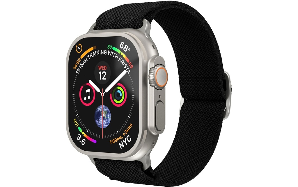 Vonmählen Bracelet Classic Nylon Loop Apple Watch 44/45/46/49 mm Black