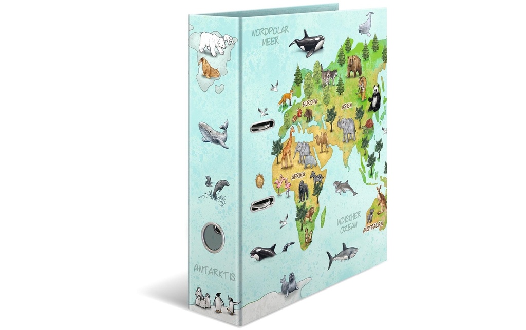 HERMA Dossier Carte du monde 7 cm, Multicolore