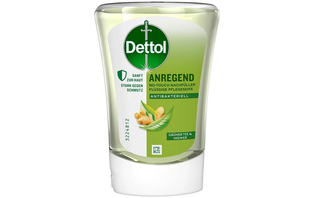 Dettol Savon No-Touch Recharge Thé Vert & Gingembre 250 ml