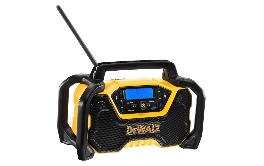 DEWALT Radio de chantier Fonctionnement sur batterie & sur secteur DAB+, Bluetooth, Solo