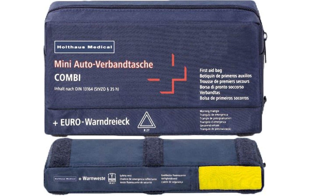 Holthaus Medical Trousse de secours Mini Premiers Secours, 3 en 1
