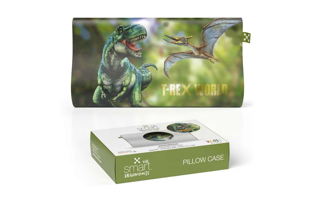 Smartsleep Taie d’oreiller Ergonomic T-Rex-World 50 x 32 cm