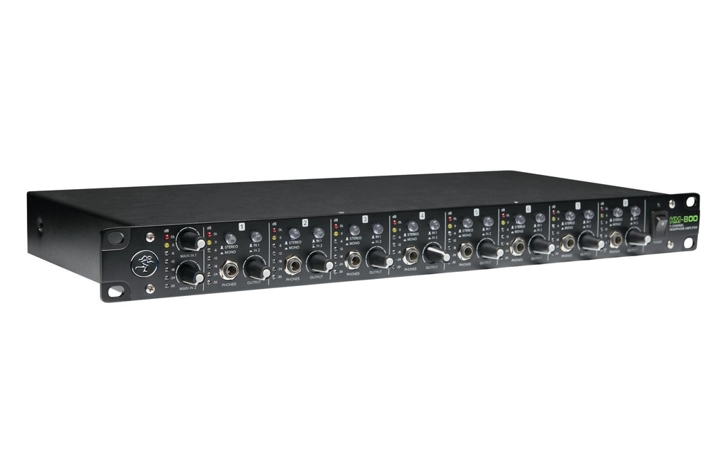Mackie Amplificateur d’écouteurs HM-800 Amplificateur casque à 8 canaux