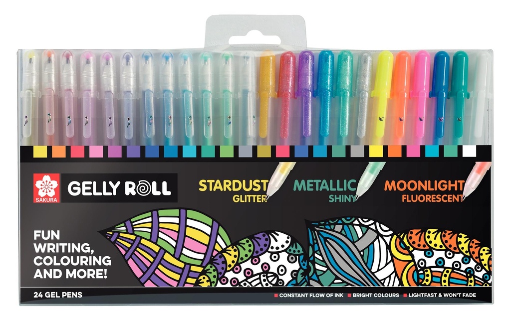 SAKURA Roller gel Gelly Roll Mix (24 pces)