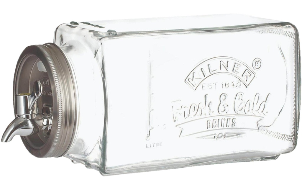 Kilner Distributeur à boissons vers le réfrigérateur 3 l