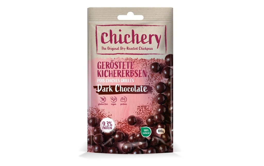 Chichery Pois chiches grillés Dark Chocolate 100 g