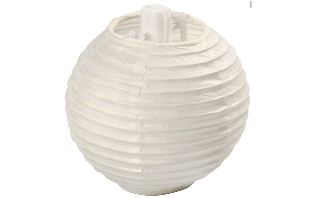 Creativ Company Lampion Ø 7.5 cm Blanc, 10 pièces