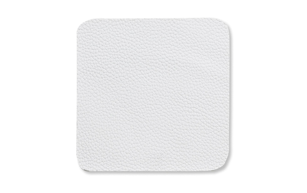 Kela Dessous de verre Kimara 10 x 10 cm, 4 pièces, blanc