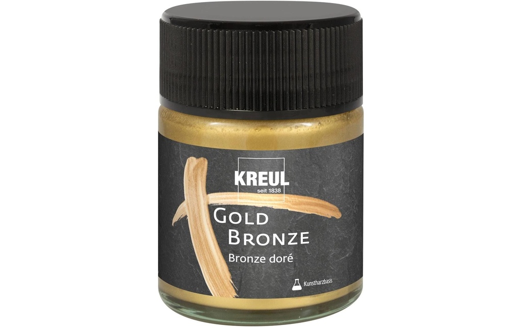Kreul Peinture à effet Bronze liquide Or, 50 ml