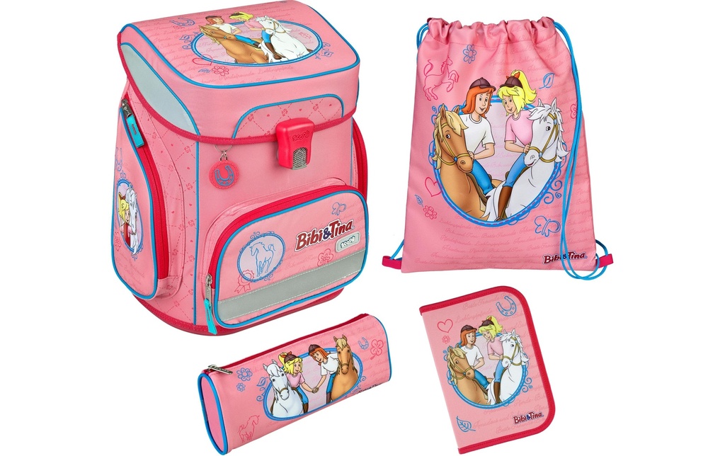 Scooli Set de cartable 5 pièces Bibi et Tina, 18 l