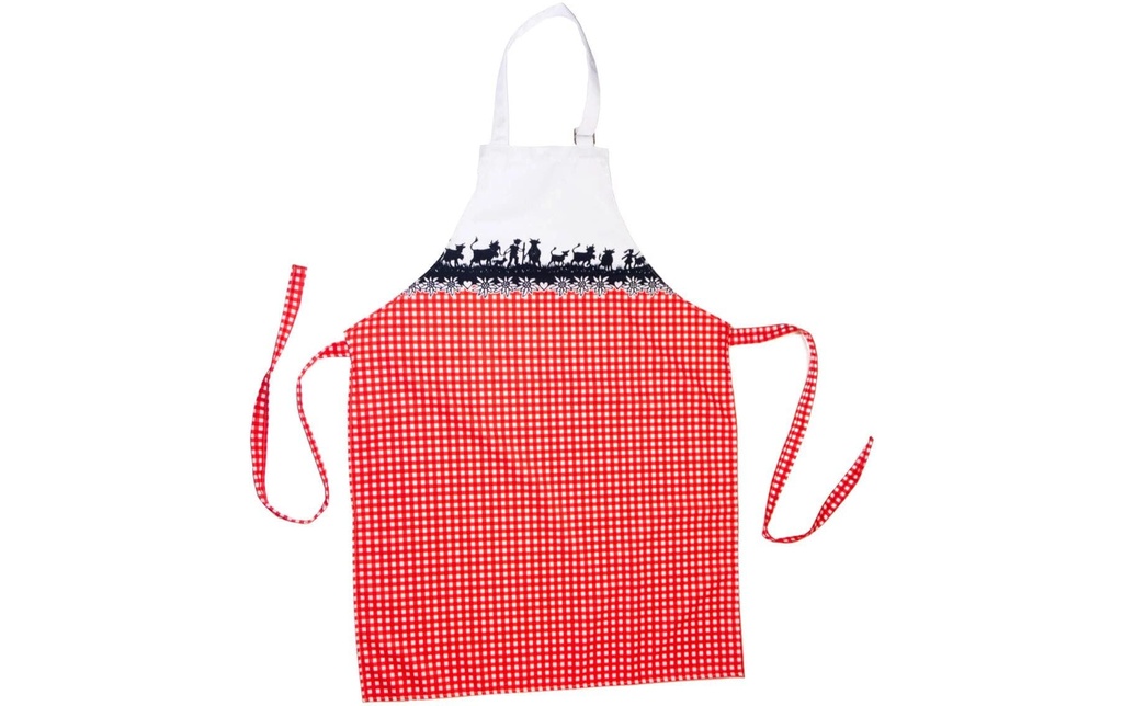 Trendform Tablier de cuisine Swiss Vichy blanc/noir/rouge