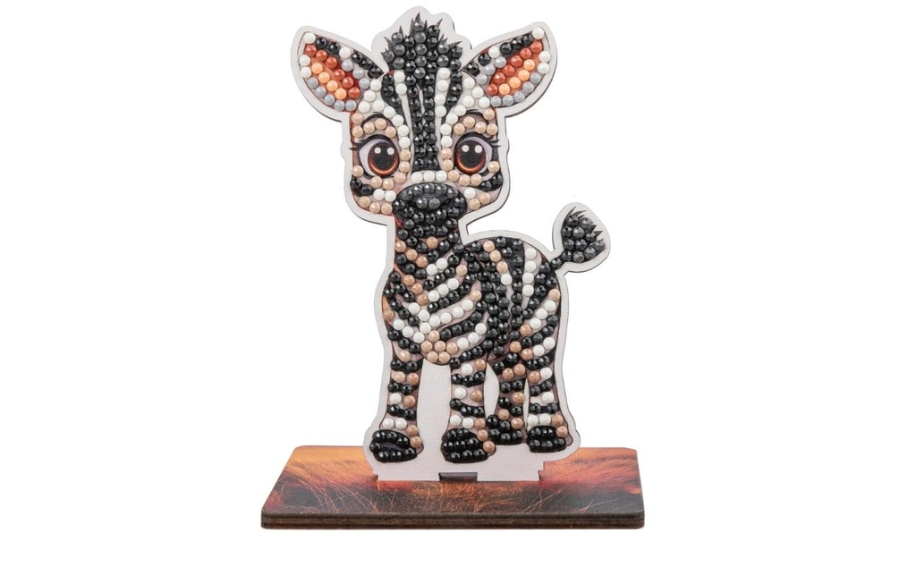 CRAFT Buddy Kits de bricolage Zebra Crystal Art Wildlife Buddies