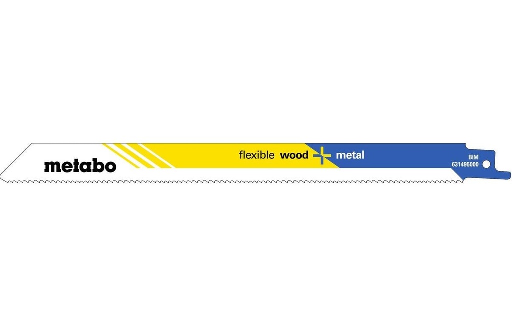 Metabo Lame de scie sabre BIM Métal + Bois S 1122 VF 5 pièces