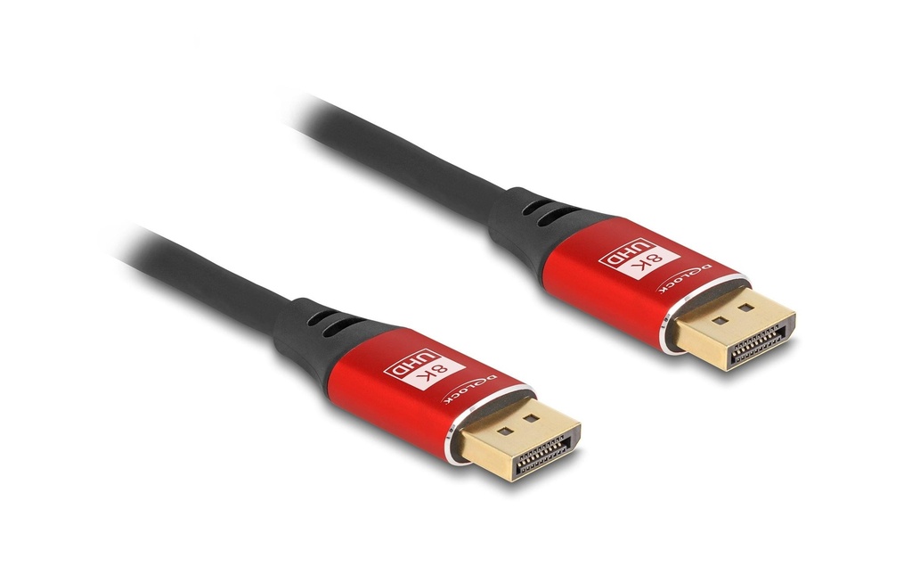 Delock Câble 8K 60 Hz DisplayPort - DisplayPort, 1 m, Rouge