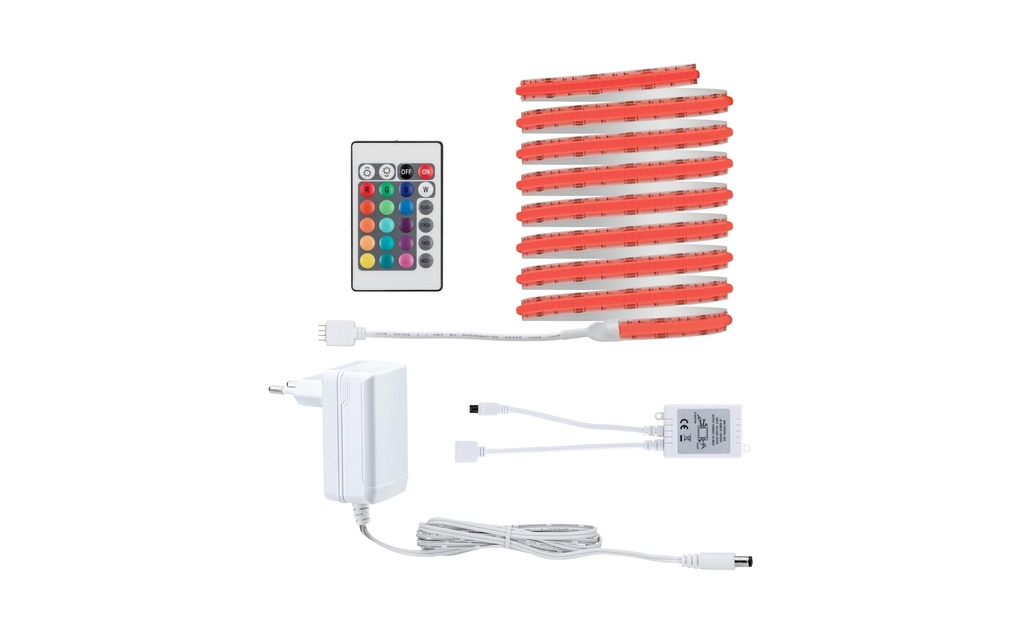 Paulmann Ruban à LED SimpLed Strip Set COB, RGB, 3 m, blanc