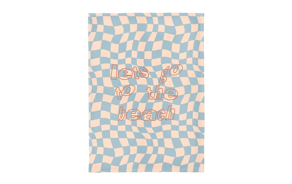 Chic Mic Torchon pour la vaisselle Allons à la plage 50 x 70 cm