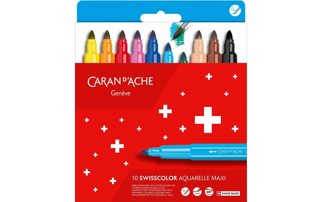 CARAN D'ACHE Swisscolor feutres Maxi 10x (10 pces)