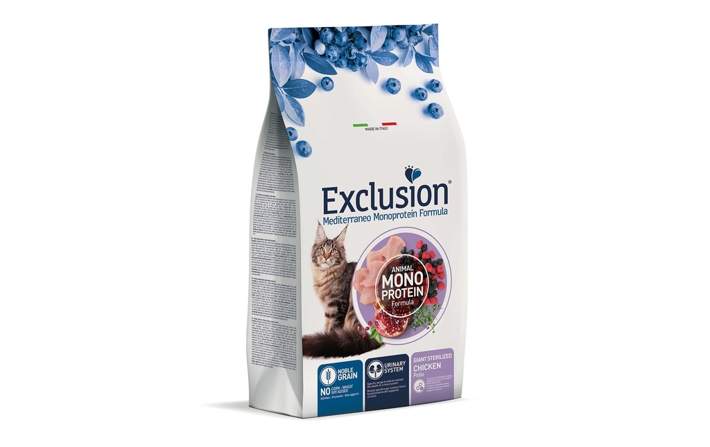 Exclusion Alimentation sèche Giant Sterilized Chicken (poulet géant stérilisé), 1.5 kg
